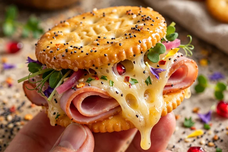 Ritz Cracker Party Sandwiches Recipe No Bake Appetizer