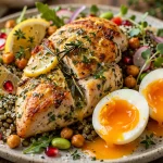 High Protein Meal Plan Power Bowl Lemon Herb Chicken Quinoa
