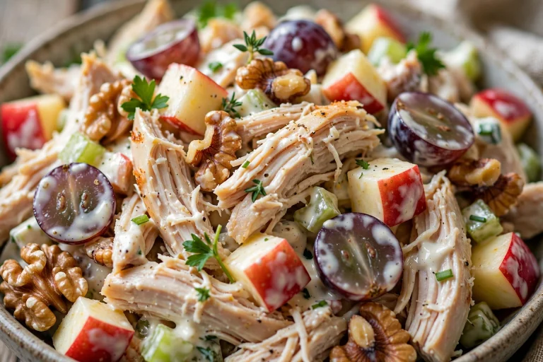 Chicken Waldorf Salad with Walnuts and Grapes Recipe