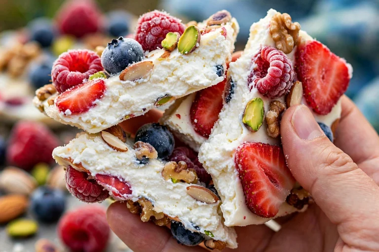 High Protein Cottage Cheese Bark