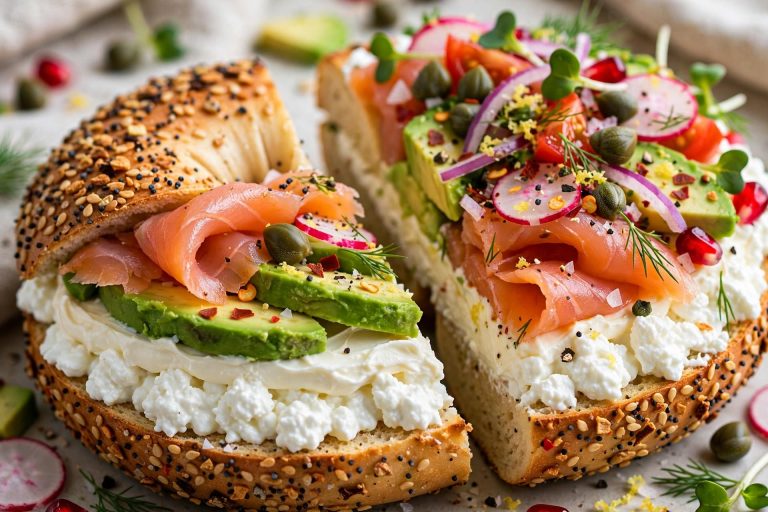 High-Protein Cottage Cheese Bagels