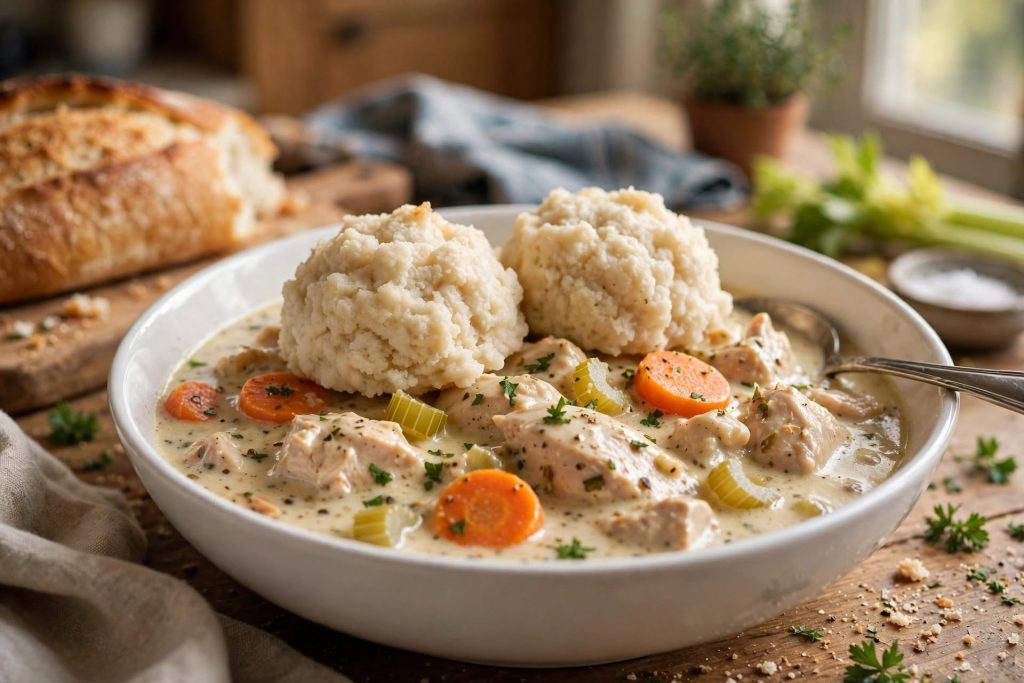 Homemade Chicken and Dumplings Recipe