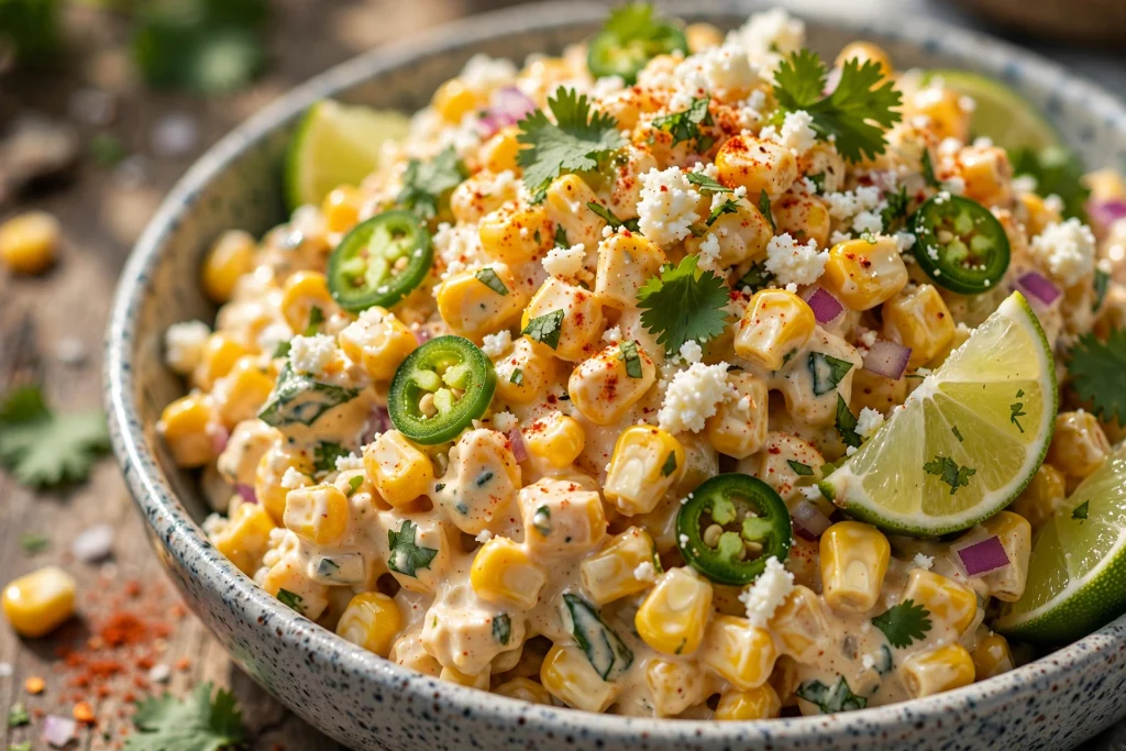 Creamy Mexican Street Corn Salad Recipe