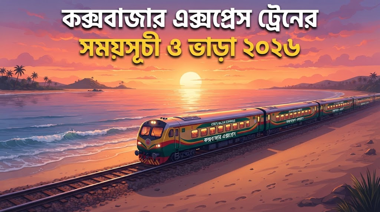কক্সবাজার এক্সপ্রেস ট্রেনের সময়সূচী ও ভাড়া