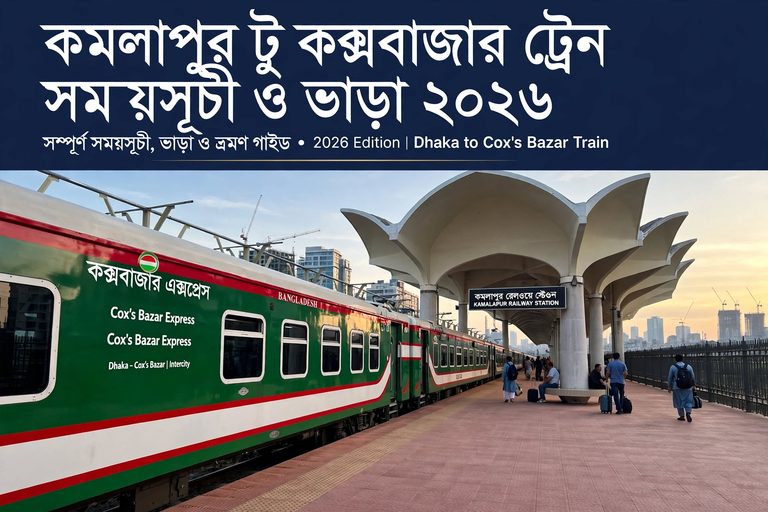 কমলাপুর টু কক্সবাজার ট্রেন ভাড়া